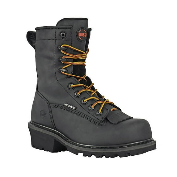 HOSS Boots Men's Cross Cut Composite Toe Logger Work Boots