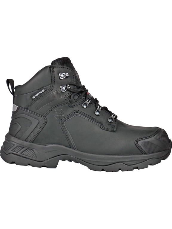 HOSS Chiller Men's 600G Insulated Composite Toe Electrical Hazard Waterproof Work Boot, Black Black, Size 13(D)