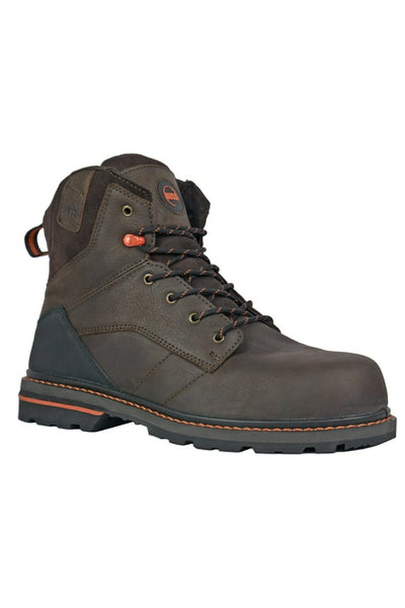 HOSS Men’s Soft Toe Work Boot Slip Resistant EH Carson 6" Brown