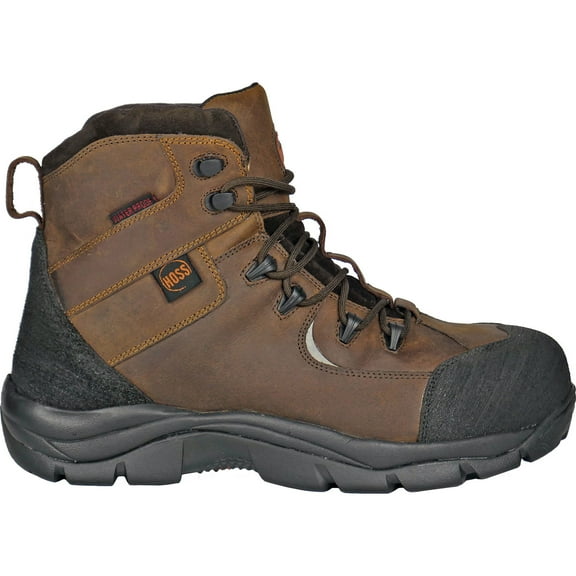HOSS Ridge Men's Composite Toe Electrical Hazard Puncture-Resisting Waterproof Leather Work Hiker