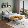 thumbnail image 1 of HOSSLLY 14" Twin Size Metal Platform Bed Frame with Heavy Duty Steel Slats, Black, 1 of 7