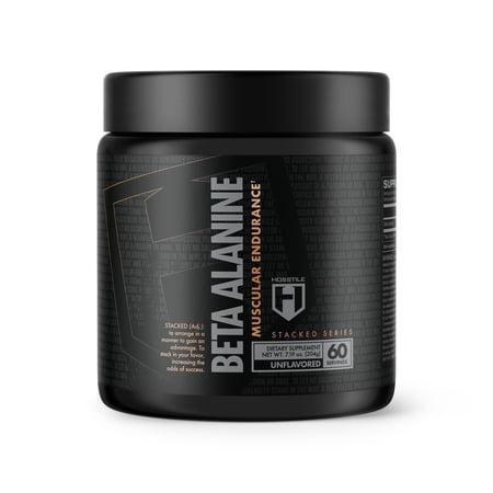 HOSSTILE Beta-Alanine Powder, Unflavored, 60 Servings