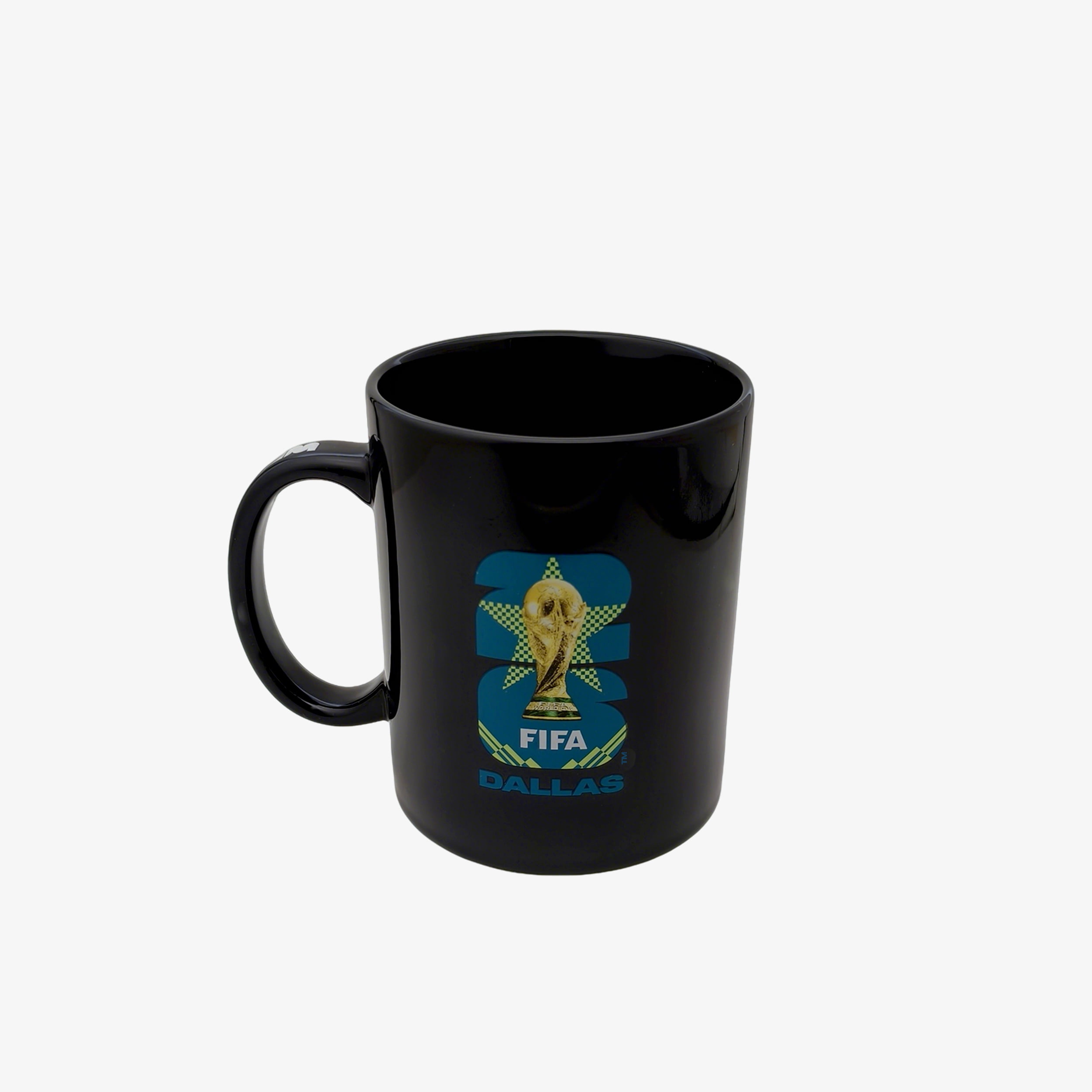 FIFA World Cup 2026 Host City Black Ceramic Soccer Mug - Dallas