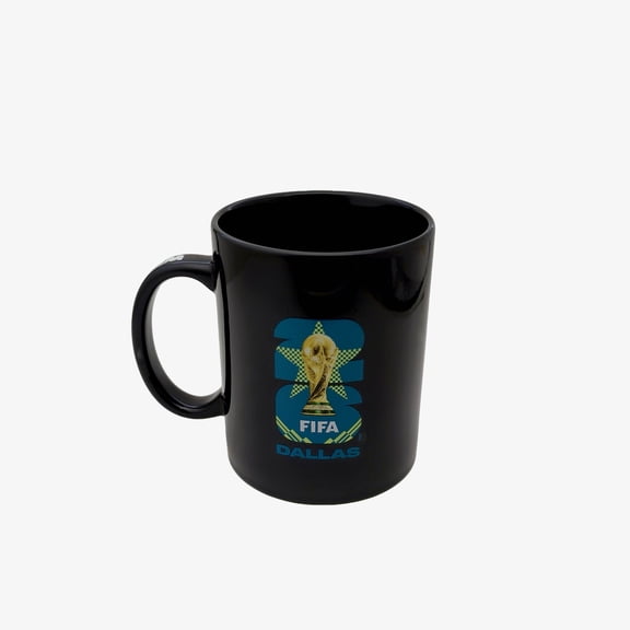 FIFA World Cup 2026 Host City Black Ceramic Soccer Mug - Dallas