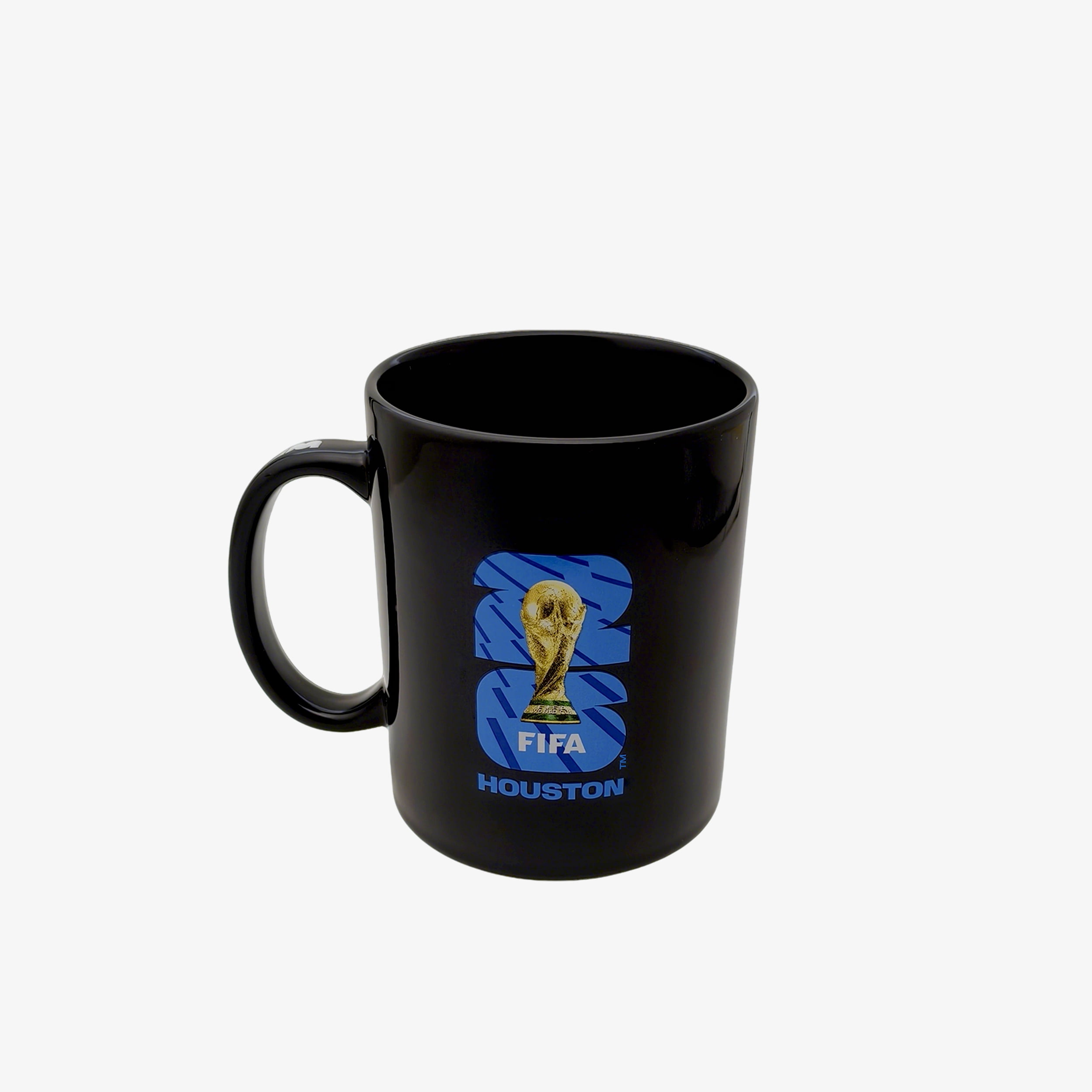 FIFA World Cup 2026 Host City Black Ceramic Soccer Mug - Houston