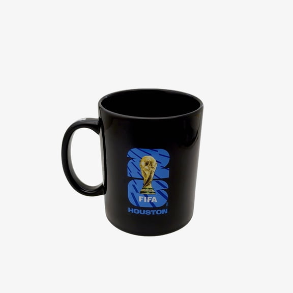 FIFA World Cup 2026 Host City Black Ceramic Soccer Mug - Houston