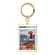 FIFA World Cup 2026 Host City Soccer Poster Keychain - Boston