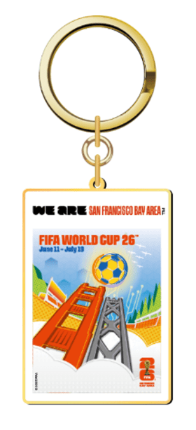 FIFA World Cup 2026 Host City Soccer Poster Keychain - Houston