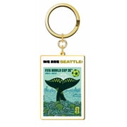 FIFA World Cup 2026 Host City Soccer Poster Keychain - Seattle