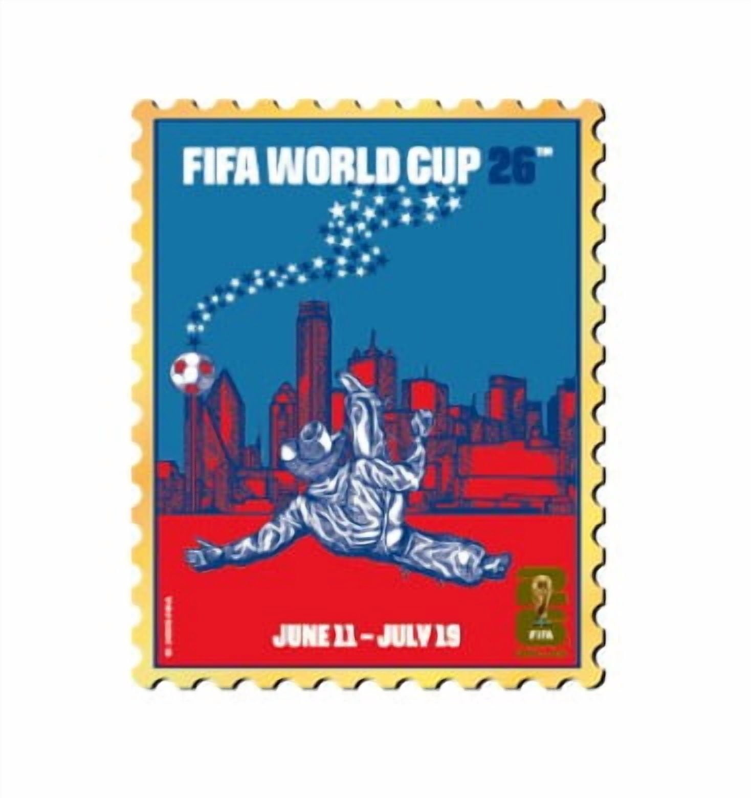 FIFA World Cup 2026 Host City Soccer Poster Collectible Pin