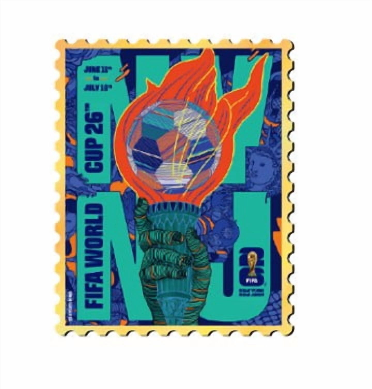 FIFA World Cup 2026 Host City Soccer Poster Collectible Pin - New York New Jersey