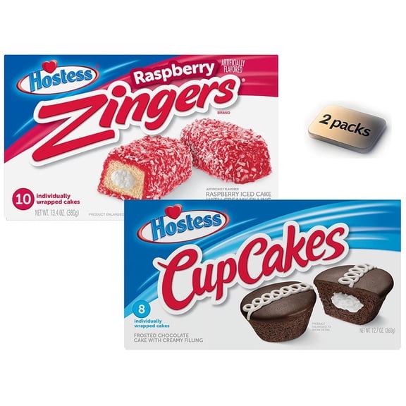 HOSTESS Chocolate Cup Cakes, Creamy, 8 count, 12.7 oz