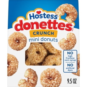 Hostess Donettes, Crunch Mini Donuts, 9.5 oz Bag