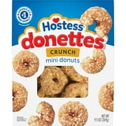 Hostess Donettes, Crunch Mini Donuts, 9.5 oz Bag