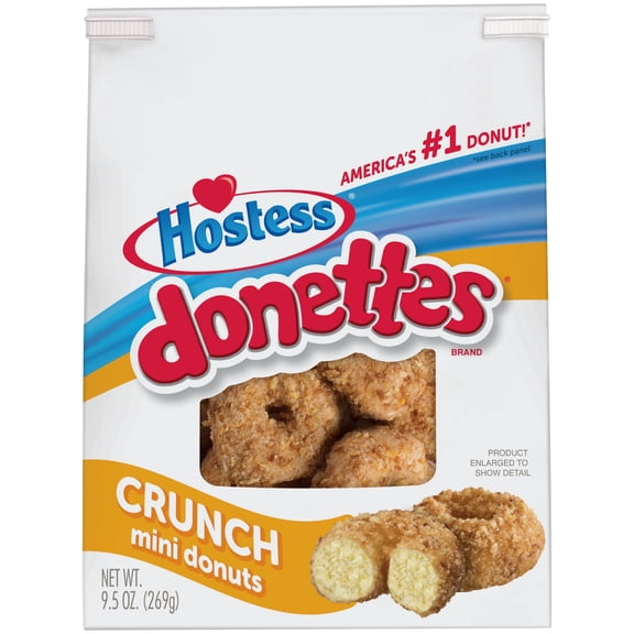 HOSTESS DONETTES, Sweet Coconut Crunch, 9.5 oz