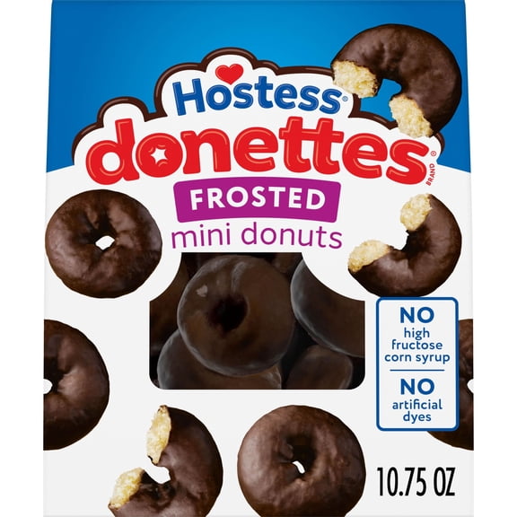 Hostess Donettes, Frosted Mini Donuts, 10.75 oz Bag
