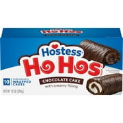 Hostess Ho Hos, Chocolate Snack Cake Rolls, 10 oz Box (10 Ct.)