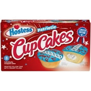 HOSTESS Patriotic CupCakes, Limited Edition, Red White and Blue, 8 count, 11.57 oz
