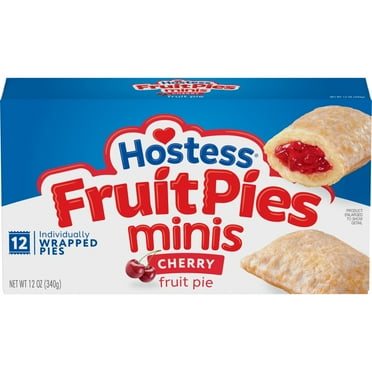 Hostess Fruit Pies with Cherry Flavored Filling, 12 oz Box (12 Count)