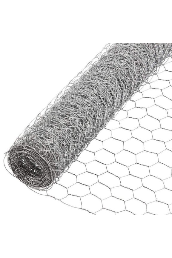 150FT x 2FT Galvanized Hexagonal Poultry Netting with Rust Resistant, Weather Resistant