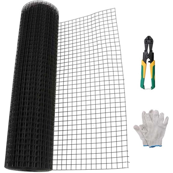 HOSTIC 36 Inch x 50 Feet 1 Inch Mesh Hardware Cloth Fencing Net 16 Gauge Welded Wire Fence for Planting Breeding Home Garden