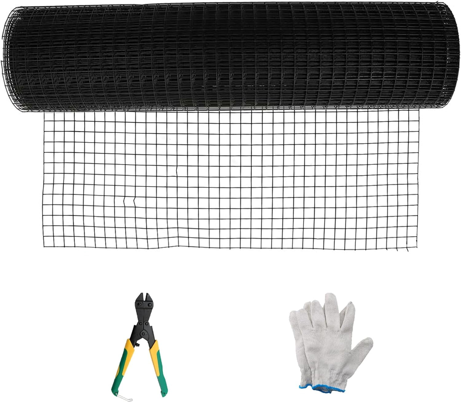 HOSTIC 36INx50FT Vinyl Coated Welded Fence Mesh 16 Gauge Hardware Cloth