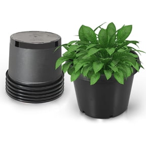 HOSTIC 5PCS 20gal Plastic Nursery Plant Container Garden Planter Pot Molding Basins