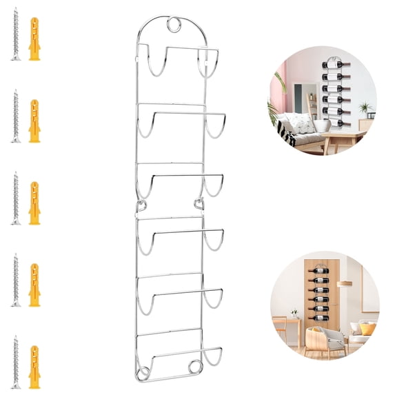 HOSTKSpace-Saving 6-Tier Metal Bathroom Towel Rack, Wall Mounted Rolled Towel Storage Organizer, Black Wall Mount Holder