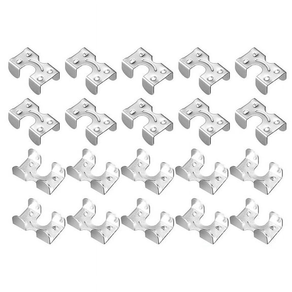 HOT 1/4inch Steel Cable Clamps Metal Buckle Rope Horse Clips Webbing Holder Double Clamps(20pcs)