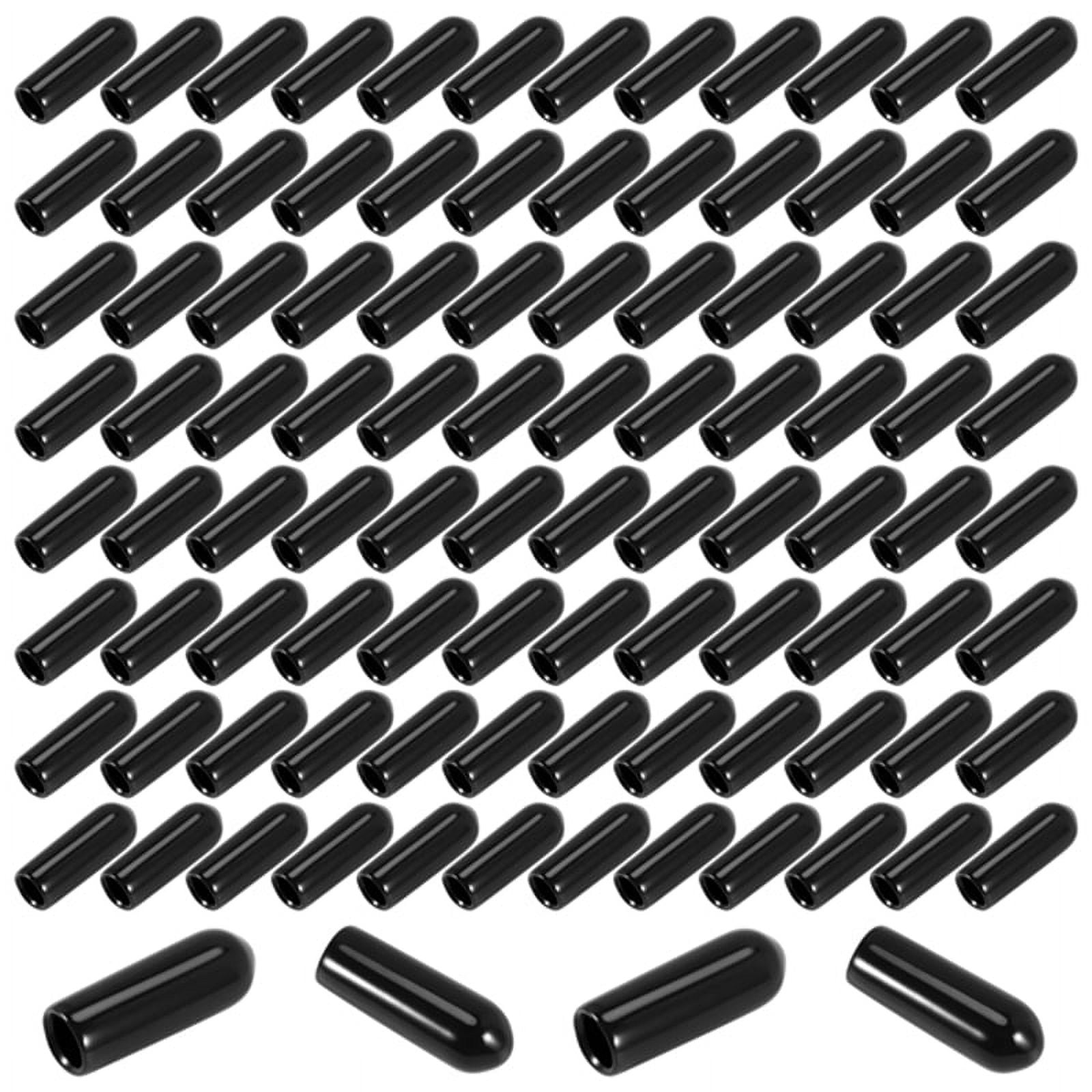 Sourcing Map 4pcs Rubber End Caps 100mm(4 Inch) ID Vinyl