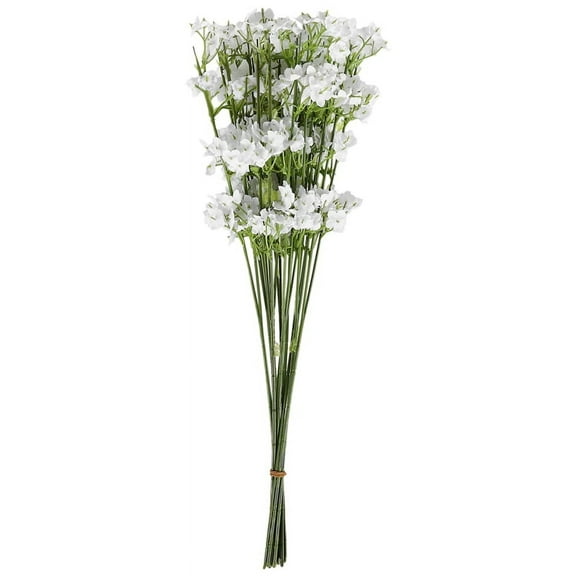 HOT! 12 Stems Artificial White Gypsophila Silk Flower Bunch Baby's Breath