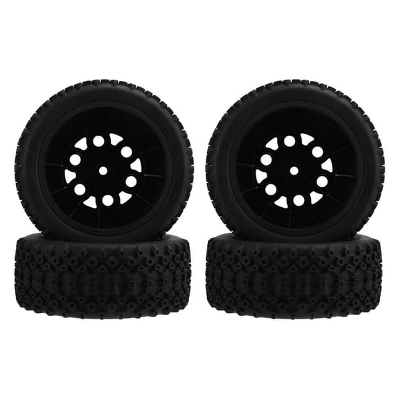 HOT 12mm Hex Wheels Tires Set with Foam Inserts 1/10 RC Short Course Truck Compatible Slash 2WD