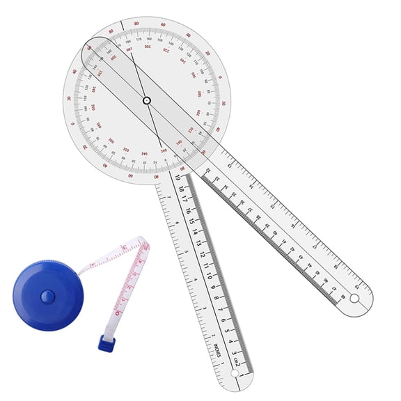 1pcs 12 Inch, 360 Degree (Plastic), 1pc Blue Body Measuring Tape for Professionals or Physical Therapy Professionals