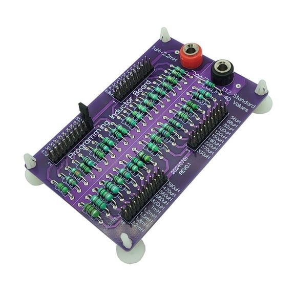 1uH to 2.2mH E12 Standard 40 Values Programmable Inductor Board with 4mm Banana Sockets Inductance Substitution Box,1 x Programmable Inductor Board,