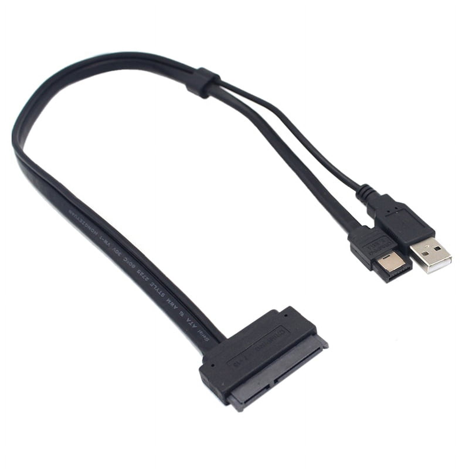HOT 2.5 inch Hard Disk Drive SATA 22Pin to eSATA Data USB Powered Cable ...