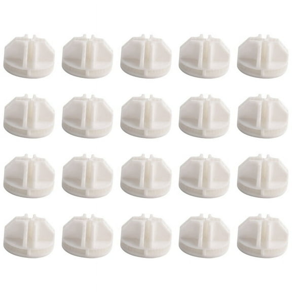 20 Pcs Grid Cube Connector Abs Connectors For Wire Storage Shelving (White)