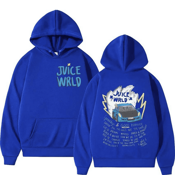 HOT 2025 Rapper Juice Wrld Hoodie Casual rock singers sweatshirt Fleece hooded Pullover