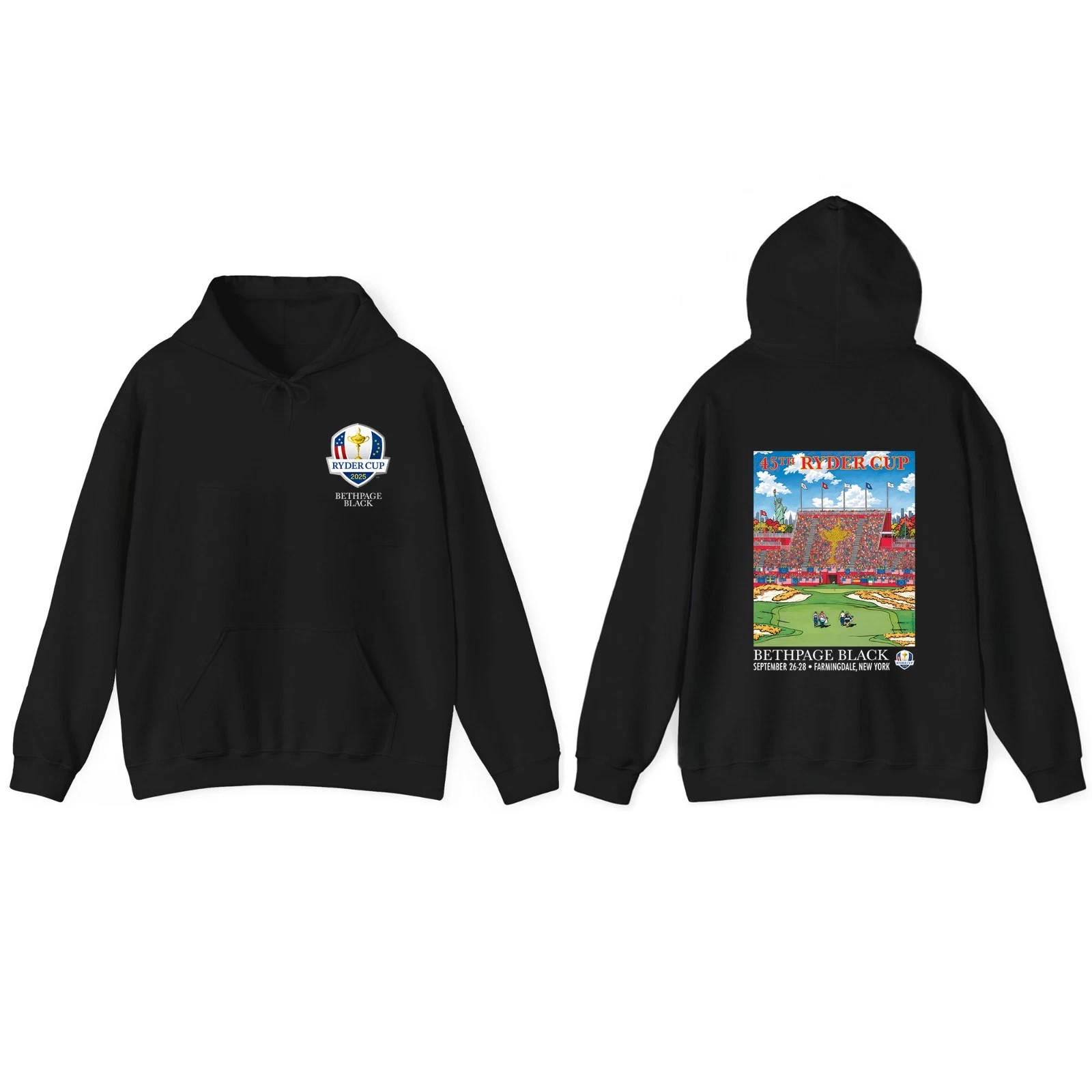 HOT 2025 Ryder Cup Bethpage Poster 2 Sides Hoodie 45th Ryder Cup hot-2025-ryder-cup-bethpage-poster-2-sides-hoodie-45th-ryder-cup