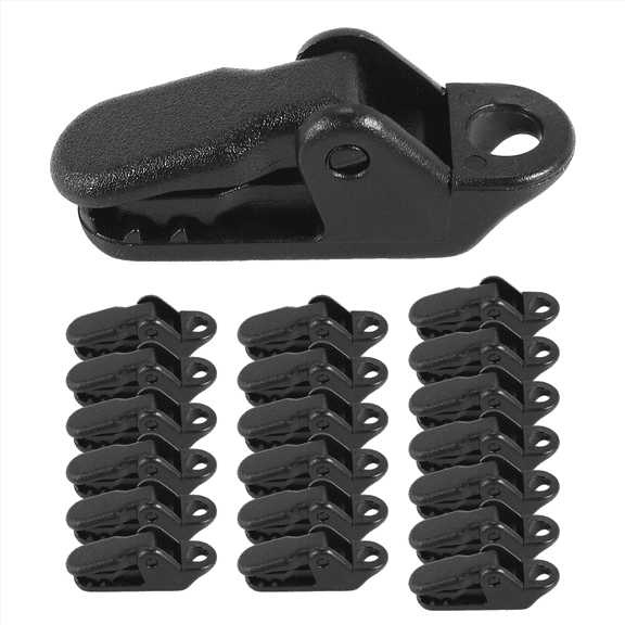 HOT 20Pcs Tent Awning Canopy Clamp Tarp Clip Snap Canvas Anchor Gripper Caravan Jaw Grip Trap Tighten Tool Outdoor Camp Hike Kit