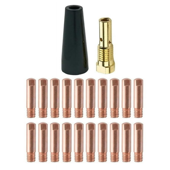 HOT 22 Pcs Flux Core Gasless Nozzle Tips Kit KP1939-1 TITANIUM Easy-Flux 125 Amp Welder 56355 56359 57861 0.9mm