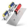 thumbnail image 1 of 3 Pack Sainless Steel Concrete Tools Set, Flat Finishing Trowel Concrete Hand Edger and Groover with Soft Grip, 1 of 4