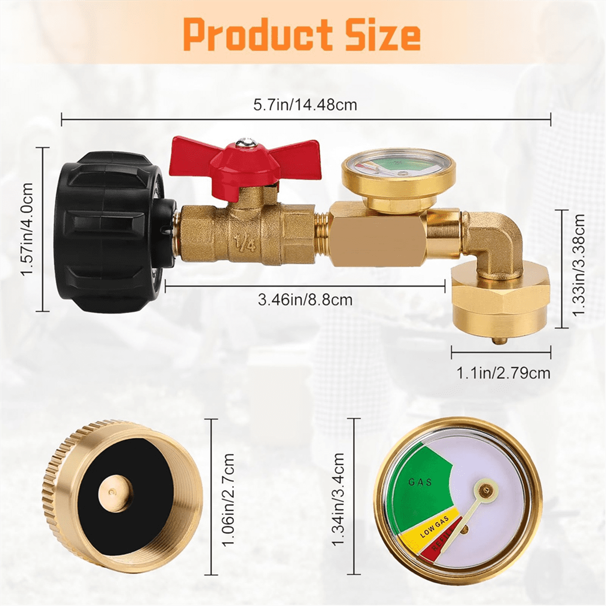 Propane Adapter for 1lbs Tank main image 1