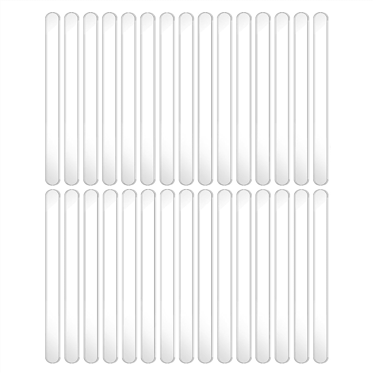 30pcs Reusable Glitter Acrylic Cakesicle Sticks – 2.75" Long, Pink Glitter, For DIY Popsicles, Candy, Cake Decor