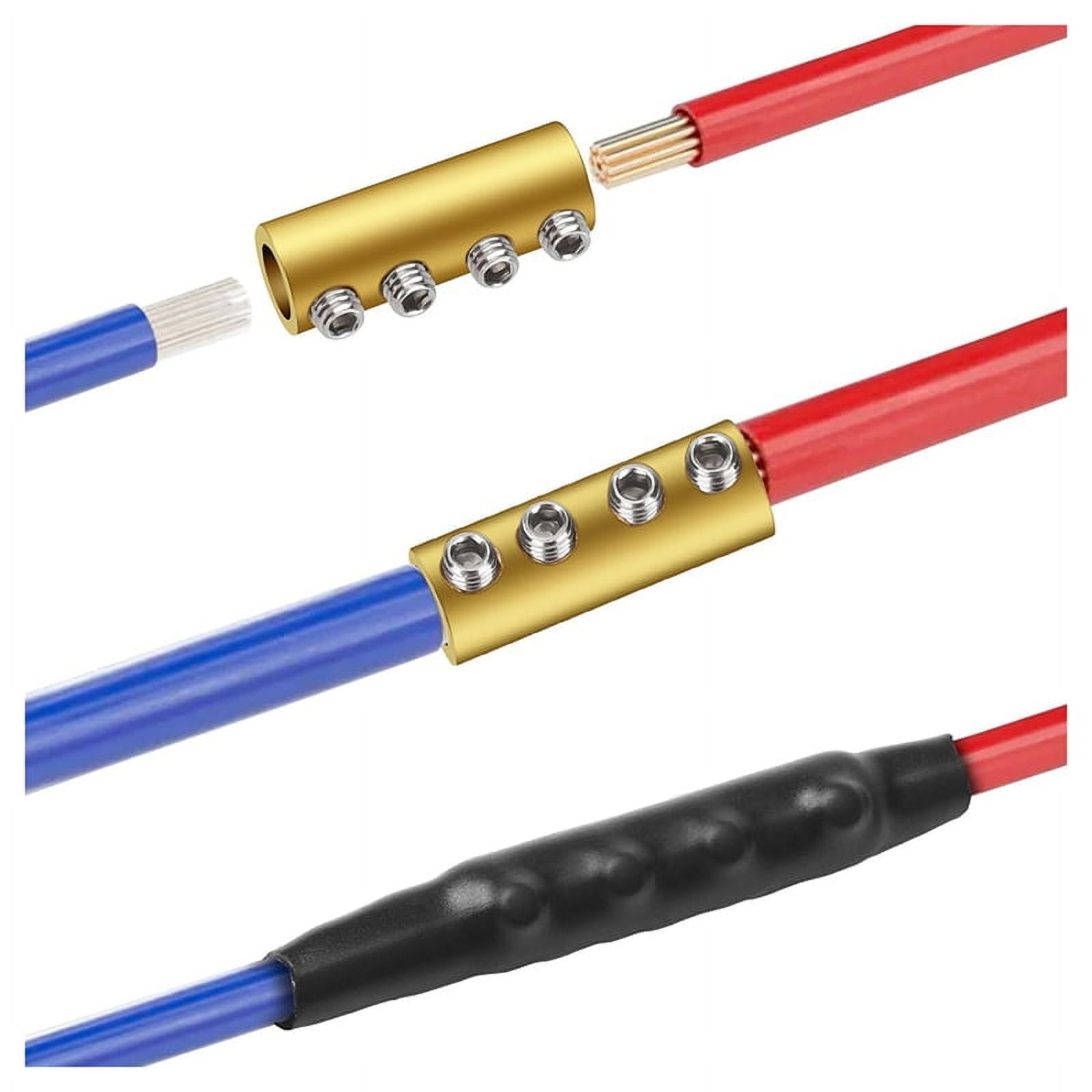 Wire Nut Connectors 10-Piece 6 AWG Wire Connector Kit - 80A Rated Quick  Connect Terminals With ABS Covers 80 Amp Brass Connectors, image size:1600x1600