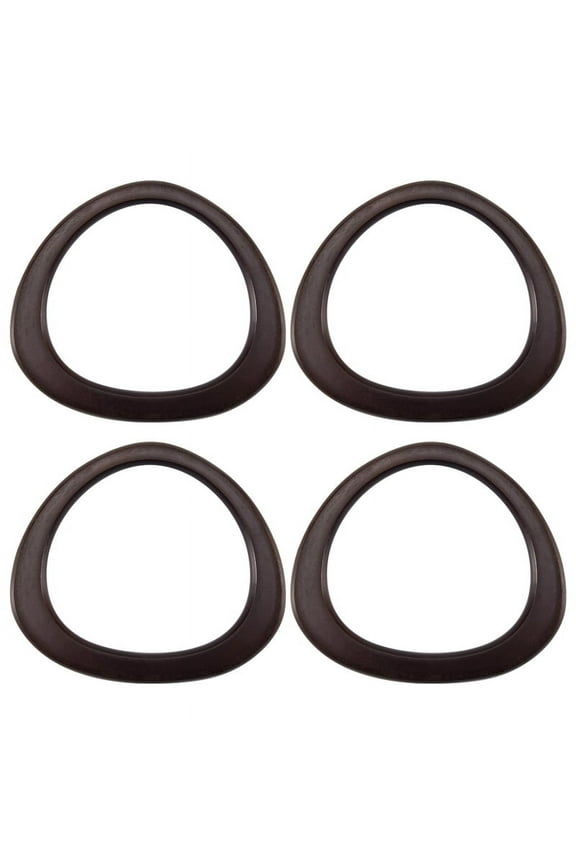 4 Pack Wooden Purse Handle D Shape Wooden Handles Replacement Tool for Crocheted Knit12L2162