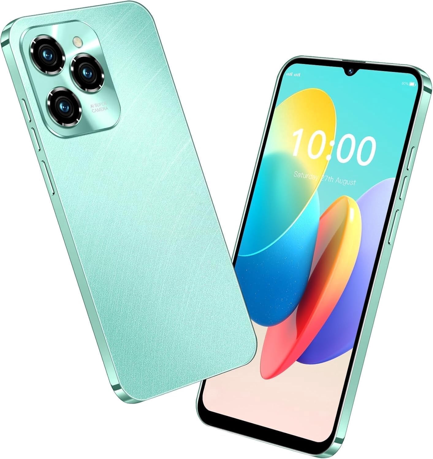 HOT 40 Pro Unlocked Phone, Mobile Phones, 5G Cell Phone 4GB+128GB Smartphone Android 13.0, 6.8 Inch FHD+ Display 120Hz 64MP Camera, 6800mAh Battery