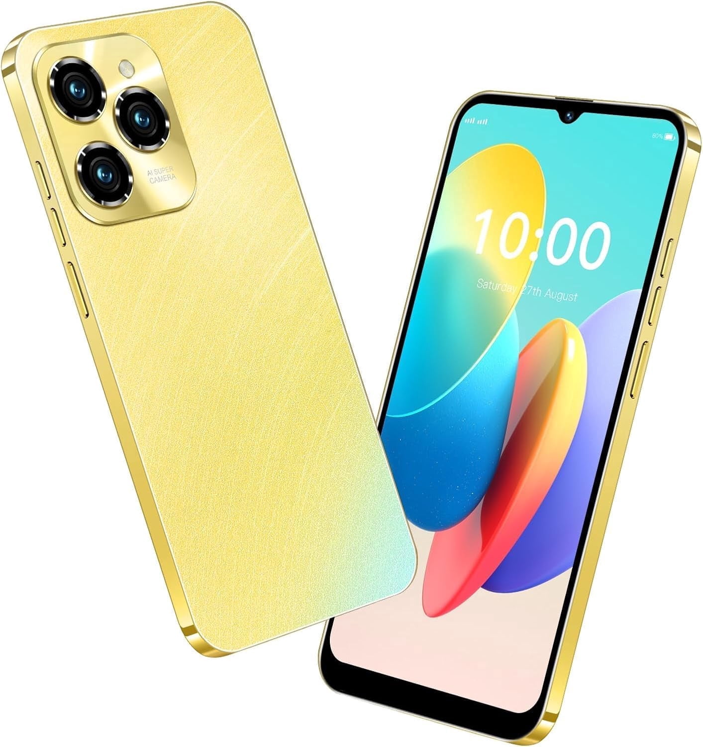 HOT 40 Pro Unlocked Phone, Mobile Phones, 5G Cell Phone 4GB+128GB Smartphone Android 13.0, 6.8 Inch FHD+ Display 120Hz 64MP Camera, 6800mAh Battery