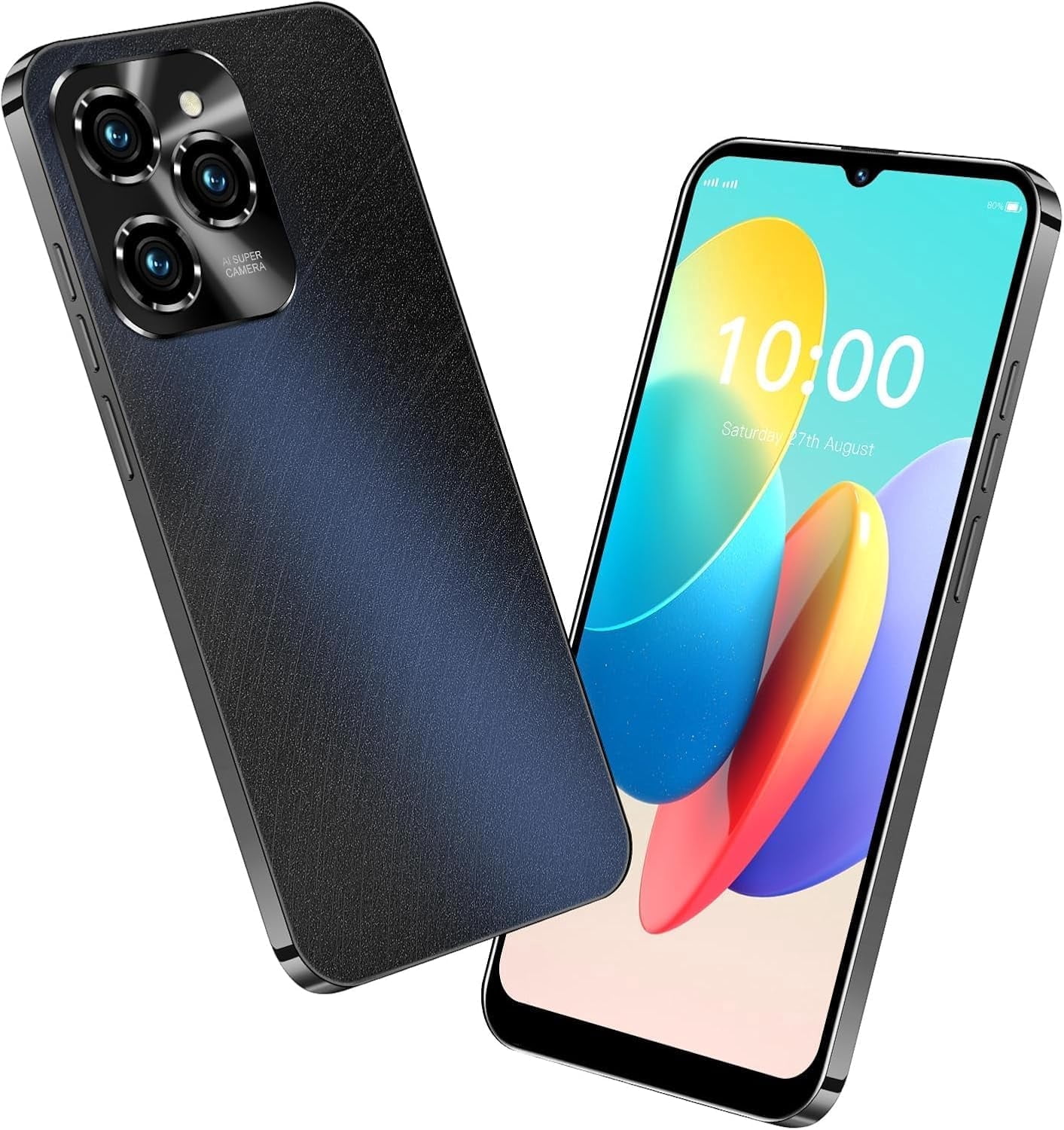 HOT 40 Pro Unlocked Phone, Mobile Phones, 5G Cell Phone 4GB+128GB Smartphone Android 13.0, 6.8 Inch FHD+ Display 120Hz 64MP Camera, 6800mAh Battery