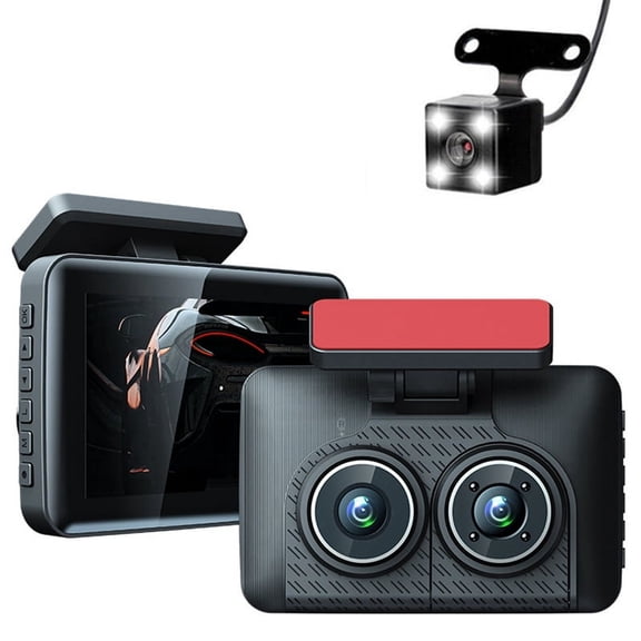 HOT 4Inch IPS HD 1080P Car Dvr Recorder Dash Cam IR Night Vision Wide Angle Parking Monitor Camera Front Inside Rear