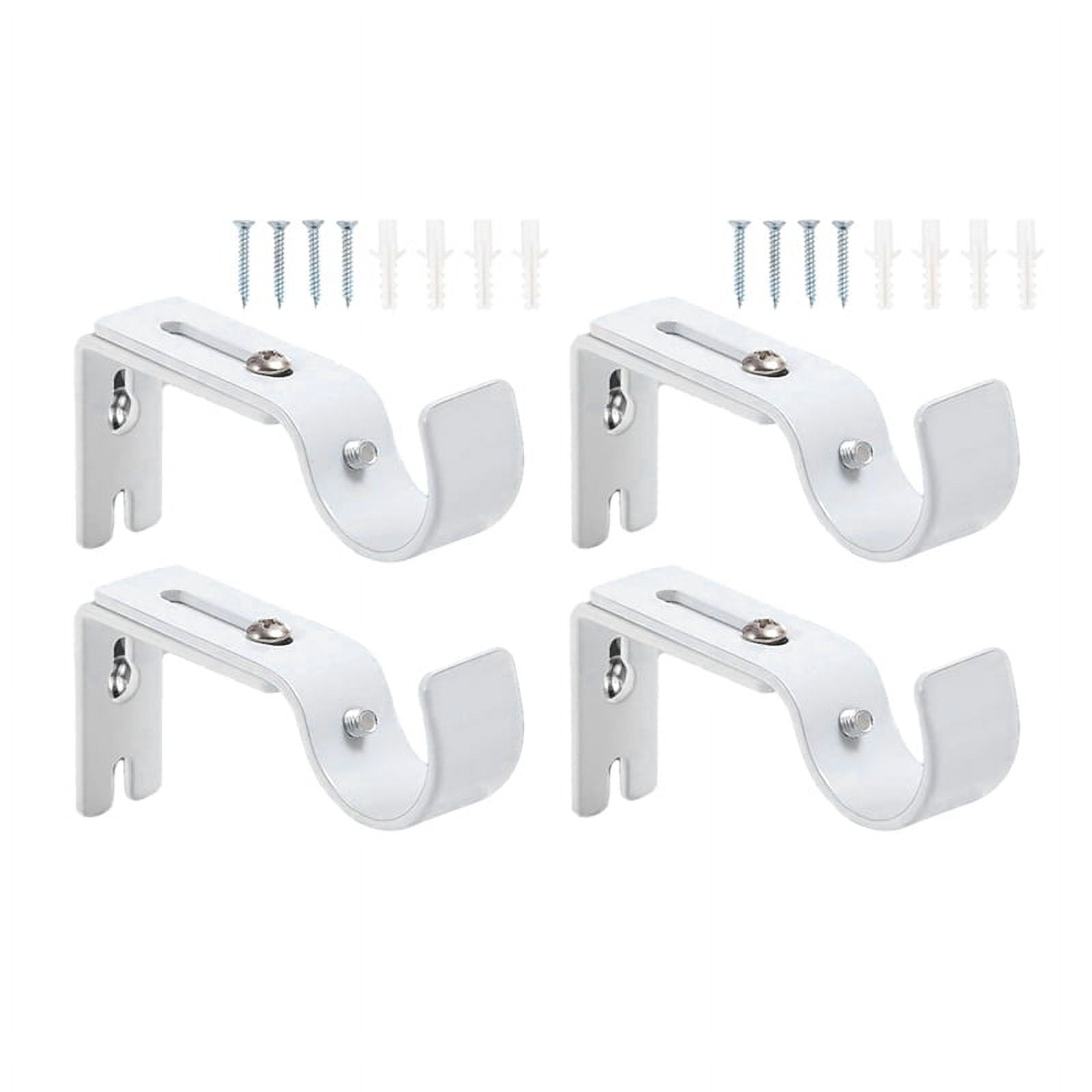 HOT 4pcs Adjustable Metal Roman Rod Brackets Curtain Accessories ...